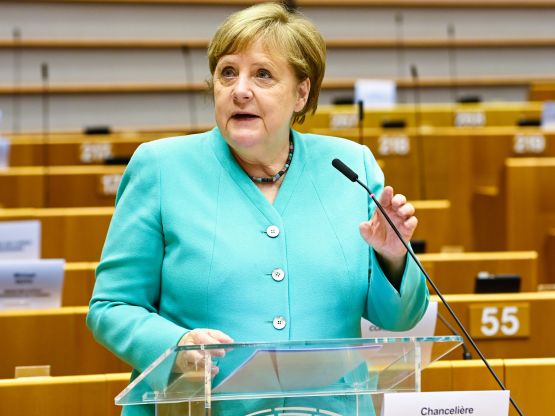 Angela Merkel, foto Laurie Dieffembacq © European Union 2020 - Source : EP