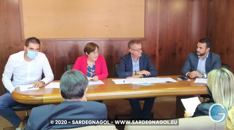 Conferenza stampa, foto Sardegnagol, riproduzione riservata, 2020 Gabriele Frongia