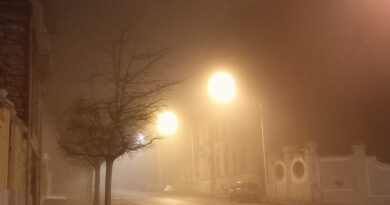 Cagliari avvolta nella nebbia