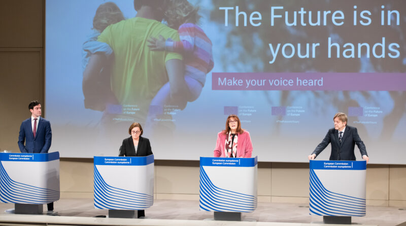 Dubravka Šuica, Guy Verhofstadt, Ana Paula Zacarias, foto European Unione, 2021 EC-Audiovisual Service / Aurore Martignoni