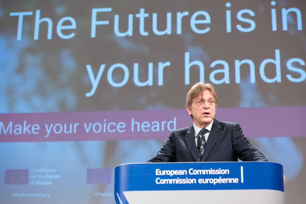 Guy Verhofstadt, foto European Unione, 2021 EC-Audiovisual Service / Aurore Martignoni
