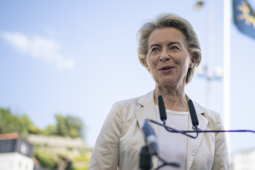 Ursula von der Leyen, © Portuguese Presidency of the Council of the European Union 2021 – Gonçalo Delgado