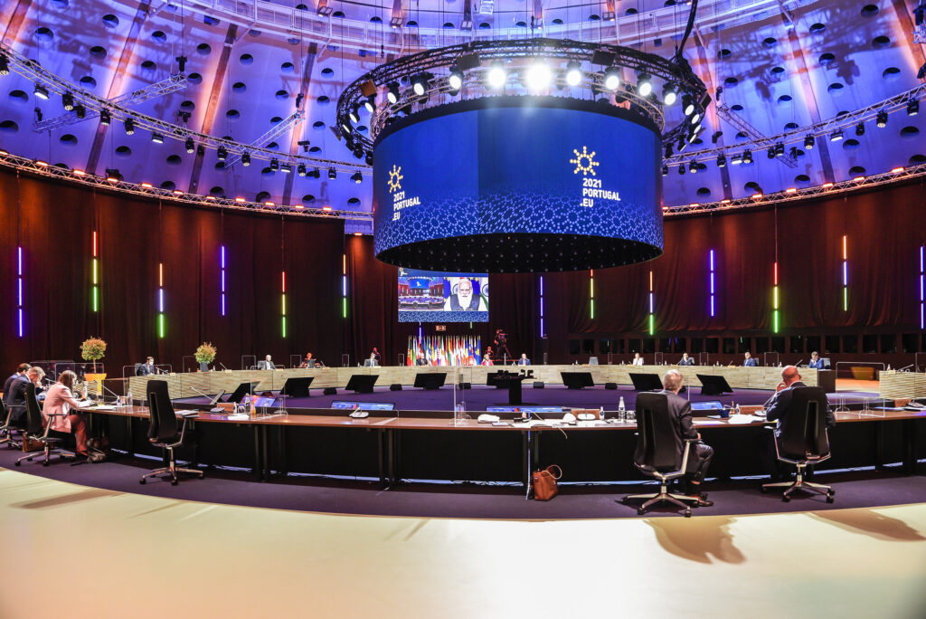 Porto Social Summit, © Portuguese Presidency of the Council of the European Union 2021 – Ricardo Castelo