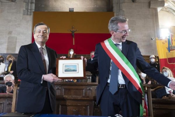 Mario Draghi, Gaetano Manfredi, foto Governo.it licenza CC-BY-NC-SA