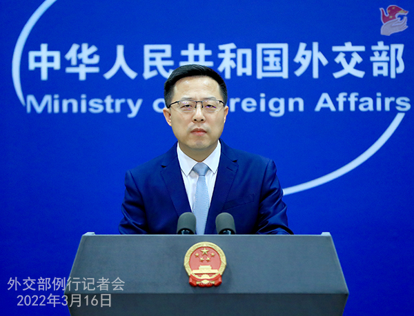 Zhao Lijian, foto Ministero degli Affari Esteri, Repubblica Popolare Cinese