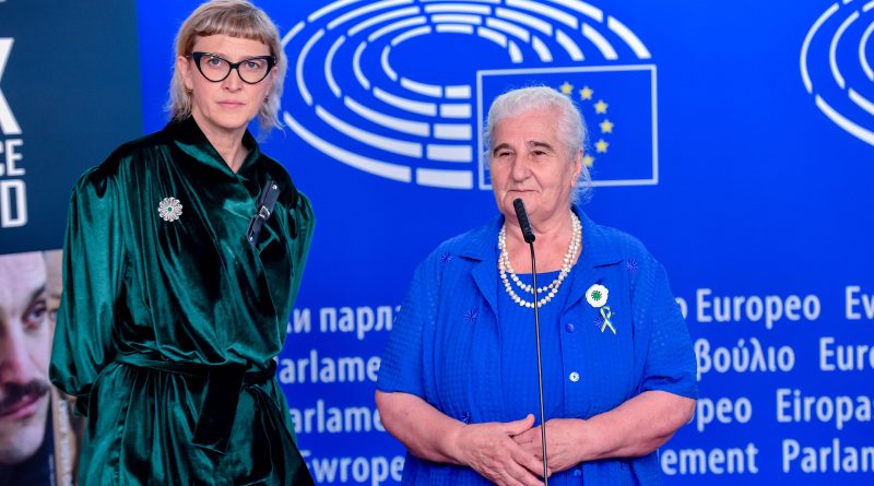 Jasmila Žbanić, Munira Subašić, foto Eric VIDAL Copyright: © European Union 2022 - Source : EP