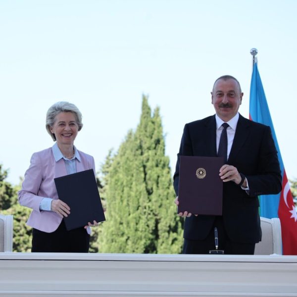 Ursula von der Leyen, Ilham Aliyev, foto Copyright European Commission
