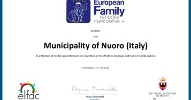 Nùoro entra nell'European Family Network