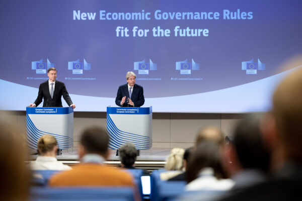 Valdis Dombrovskis, Paolo Gentiloni, foto Christophe Licoppe European Union, 2023 Copyright