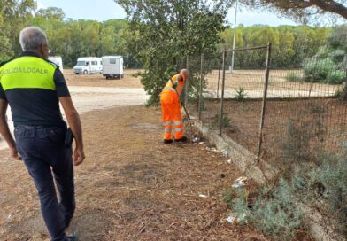 Polizia municipale, rifiuti a Torre Grande